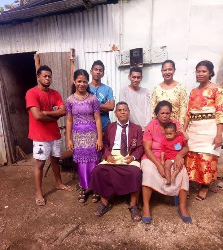 Family Picture in Tonga at humble home My family picture and where I grew up